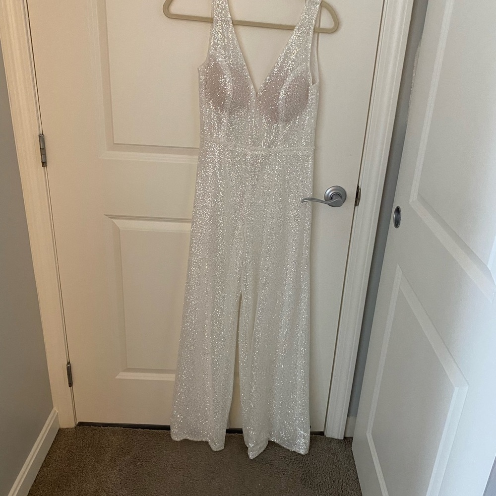 Custom Designed Sequined Jumpsuit - image 6
